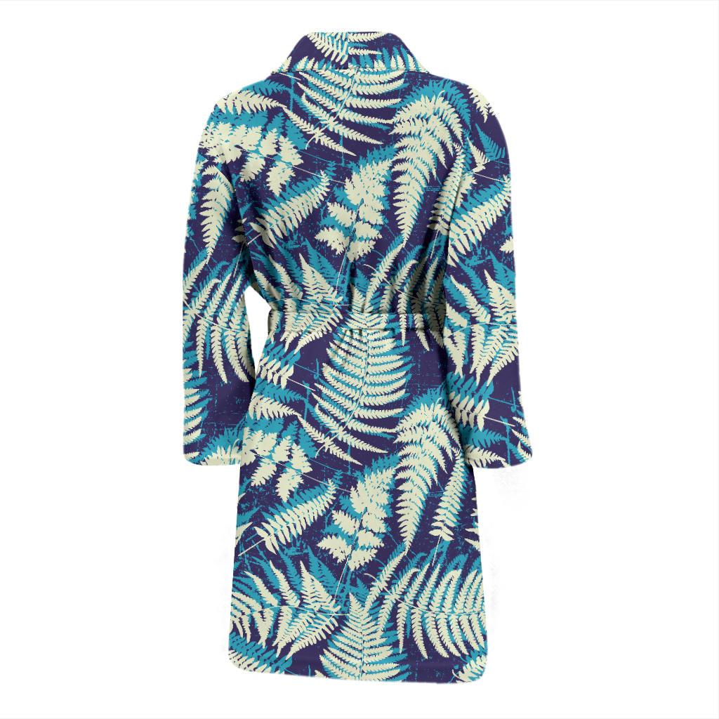 Fern Leave Summer Print Pattern Men Bath Robe-JTAMIGO.COM