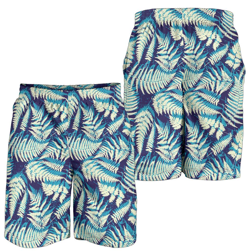 Fern Leave Summer Print Pattern Mens Shorts-JTAMIGO.COM