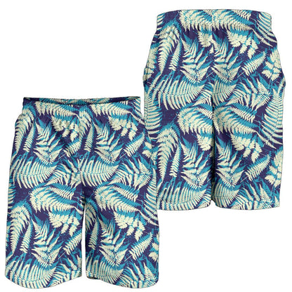 Fern Leave Summer Print Pattern Mens Shorts-JTAMIGO.COM