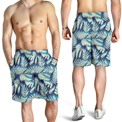 Fern Leave Summer Print Pattern Mens Shorts-JTAMIGO.COM