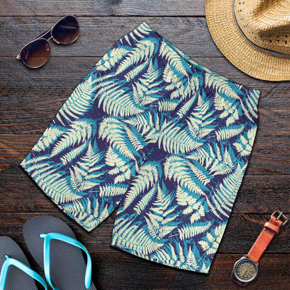 Fern Leave Summer Print Pattern Mens Shorts-JTAMIGO.COM