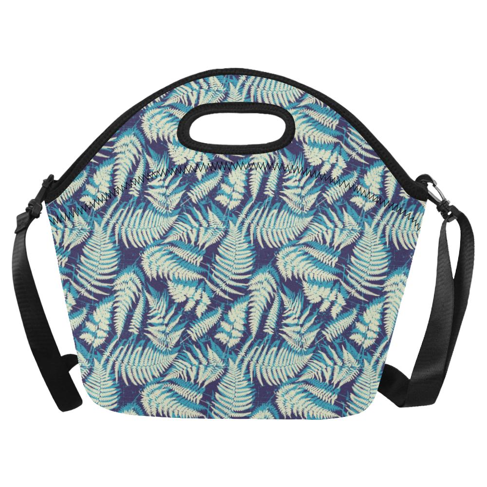 Fern Leave Summer Print Pattern Neoprene Lunch Bag (Model 1669)(Large)-JTAMIGO.COM