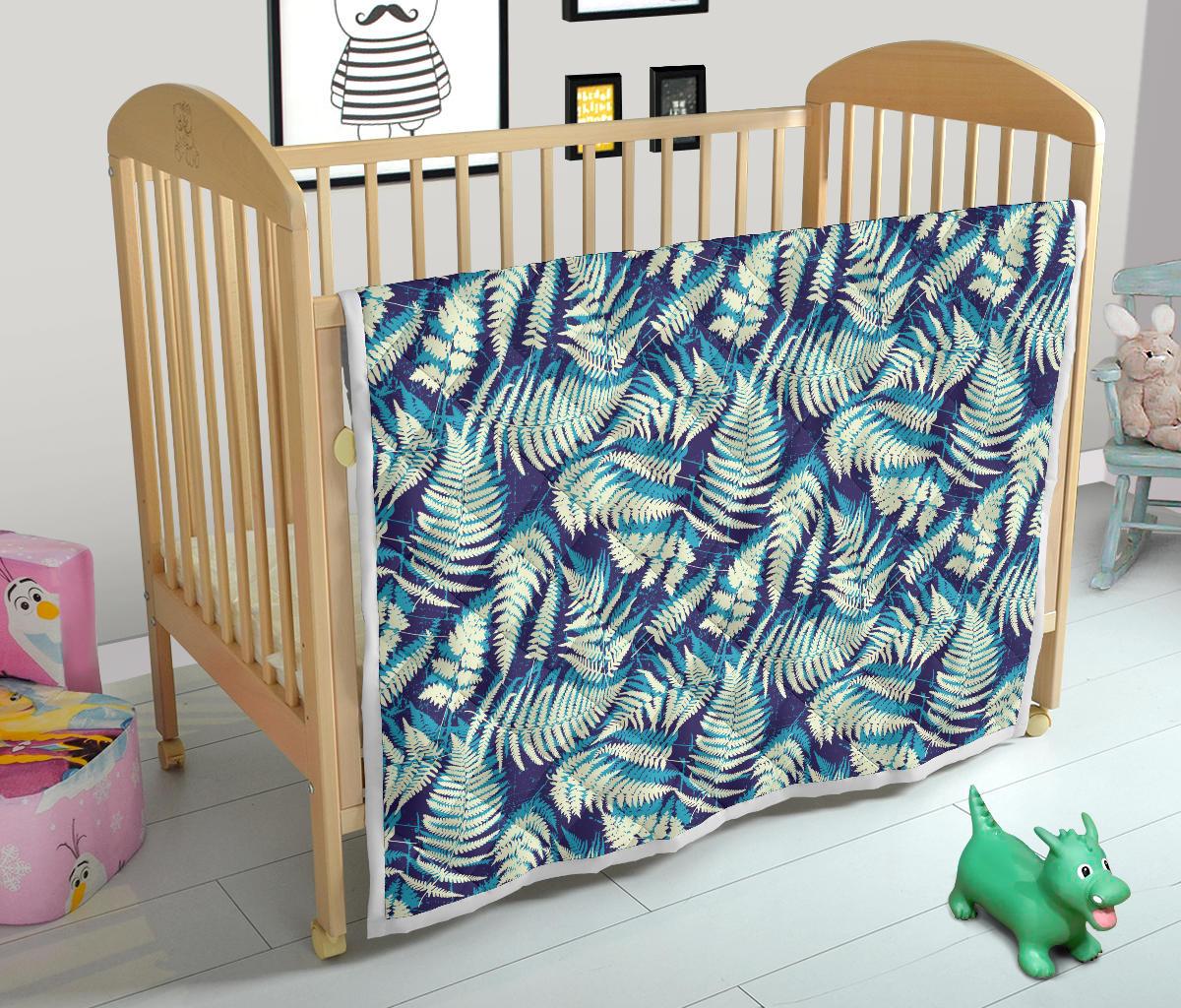 Fern Leave Summer Print Pattern Premium Quilt-JTAMIGO.COM