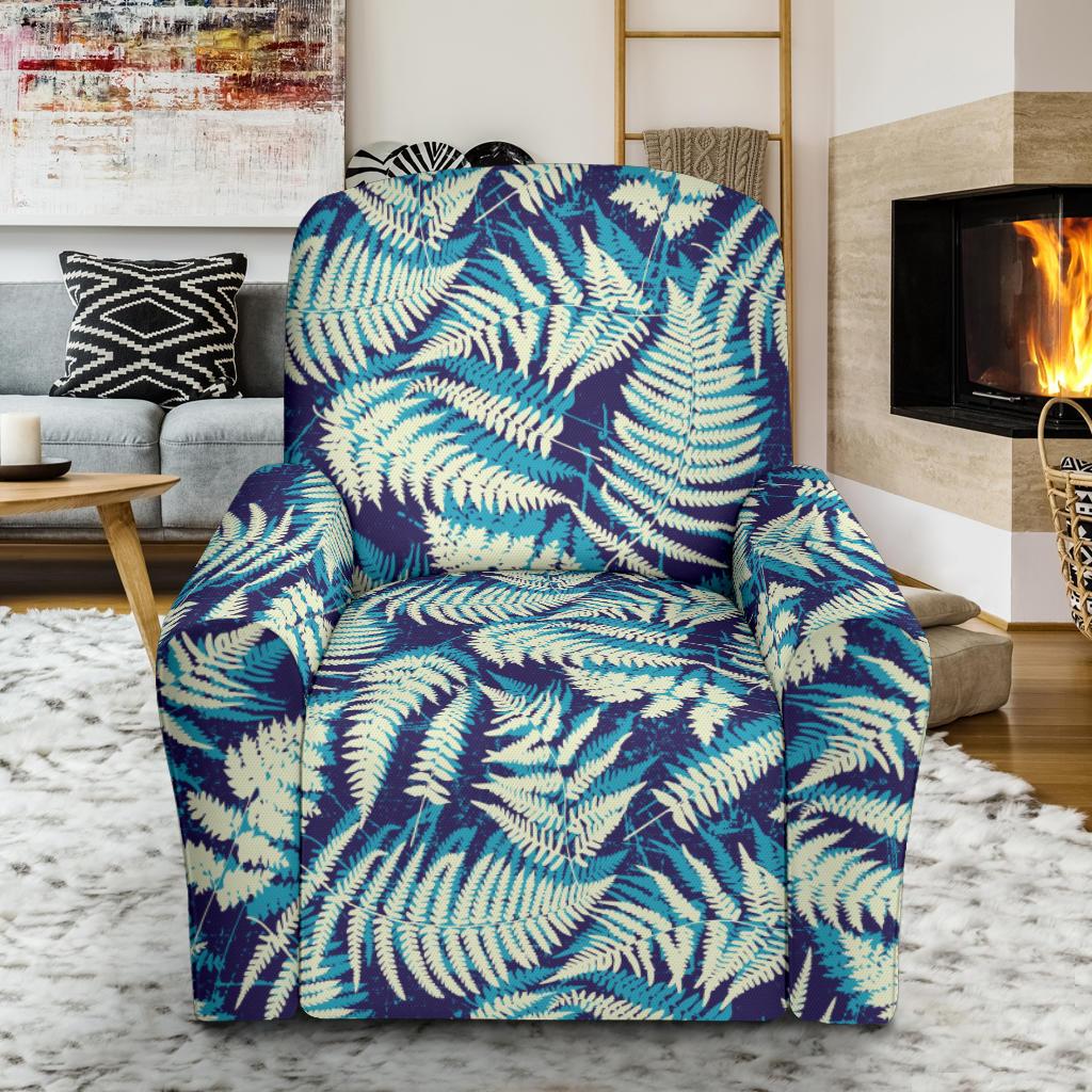 Fern Leave Summer Print Pattern Single Sofa Slipcover -JTAMIGO.COM