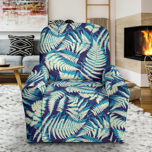 Fern Leave Summer Print Pattern Single Sofa Slipcover -JTAMIGO.COM
