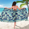 Fern Leave Summer Print Pattern Sarong Pareo Wrap