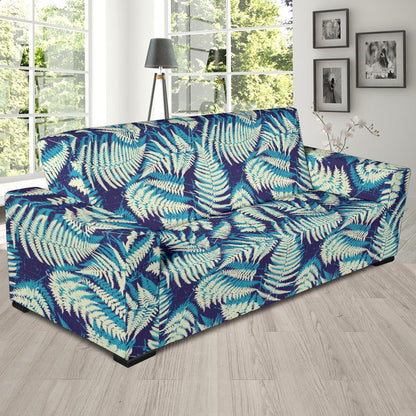Fern Leave Summer Print Pattern Sofa Slipcover-JTAMIGO.COM