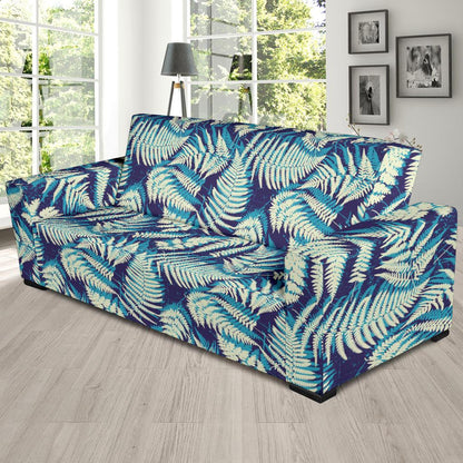 Fern Leave Summer Print Pattern Sofa Slipcover-JTAMIGO.COM