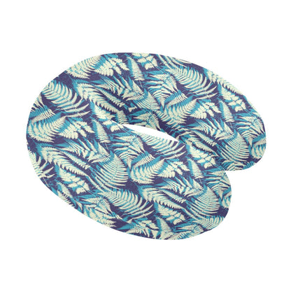 Fern Leave Summer Print Pattern U-Shaped Travel Neck Pillow-JTAMIGO.COM