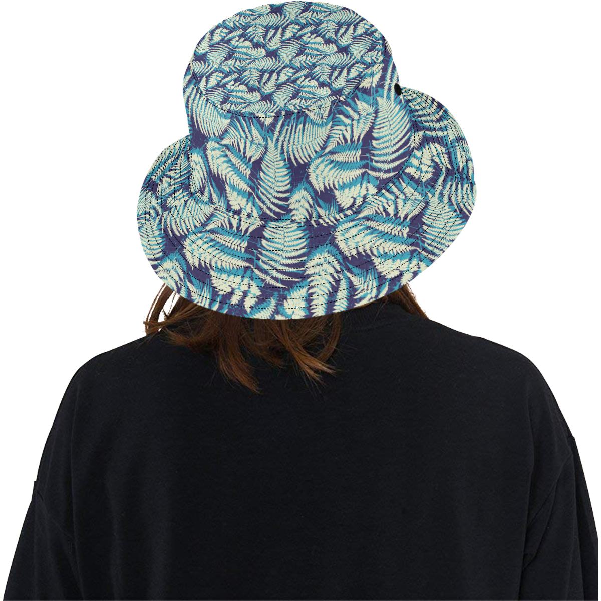Fern Leave Summer Print Pattern Unisex Bucket Hat