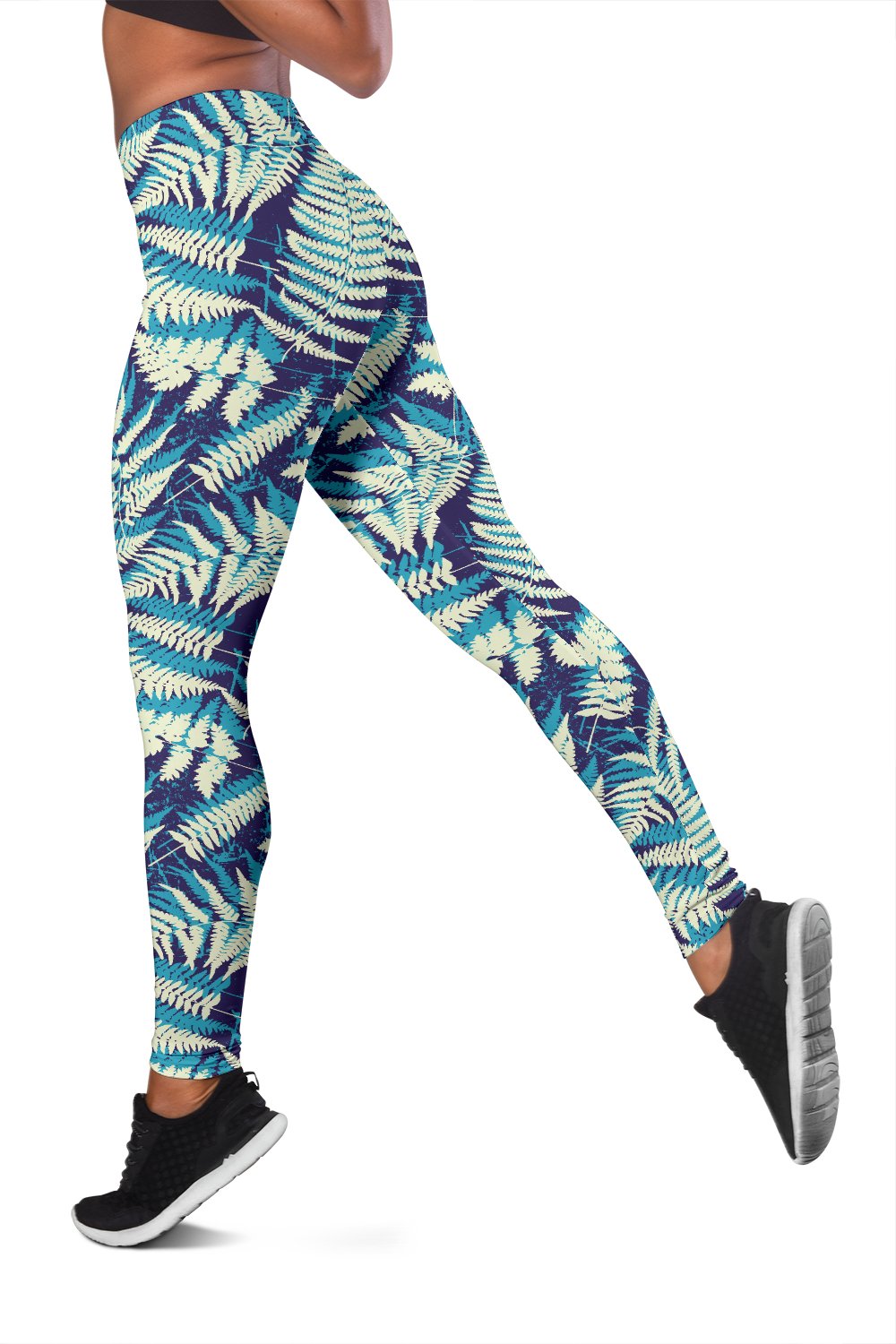 Fern Leave Summer Print Pattern Women Leggings