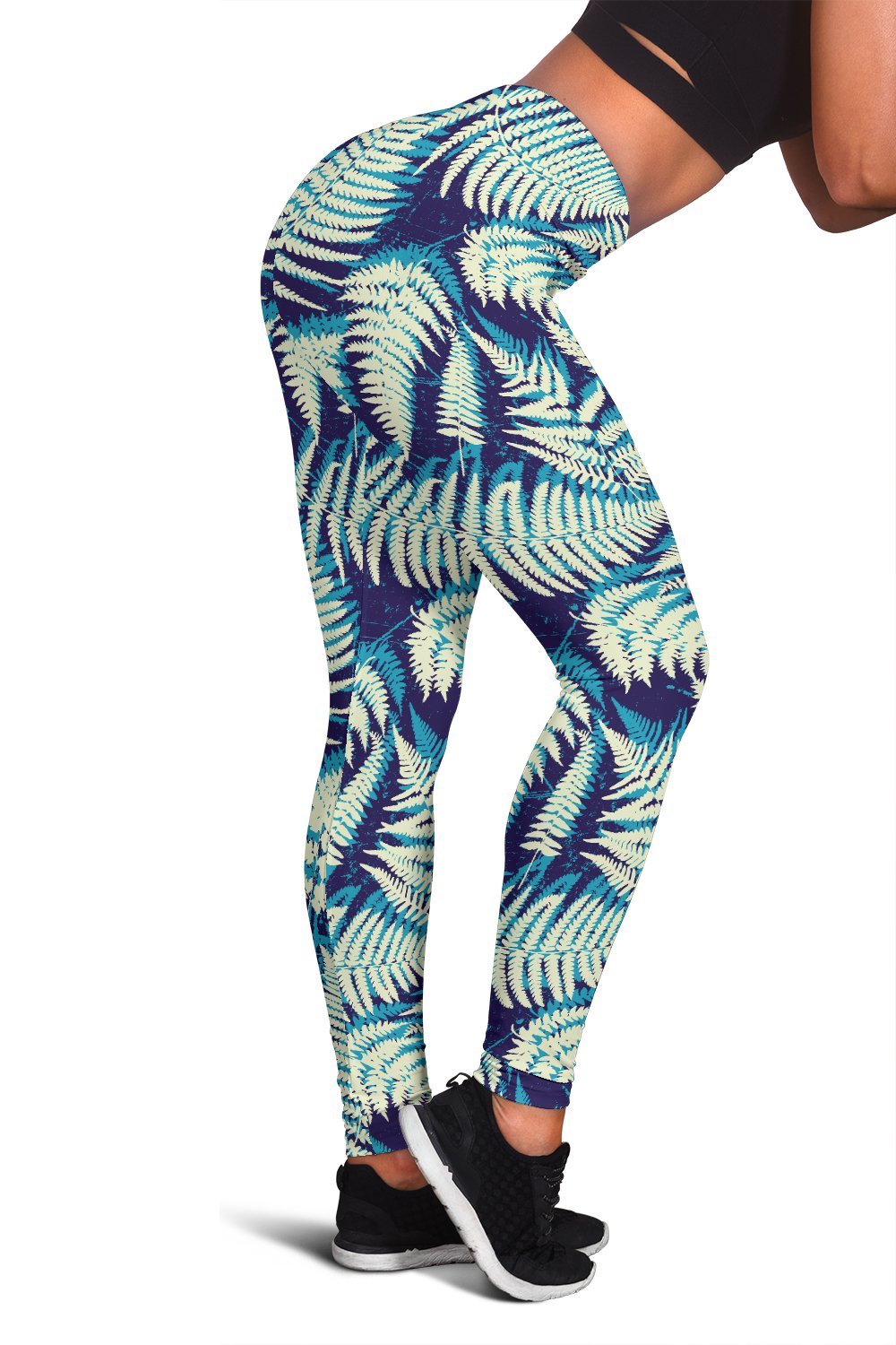 Fern Leave Summer Print Pattern Women Leggings