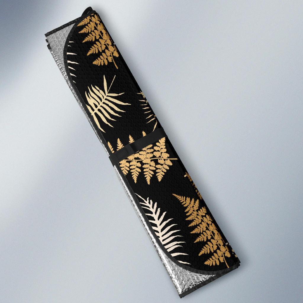 Fern Leaves Bright Print Pattern Car Sun Shade For Windshield