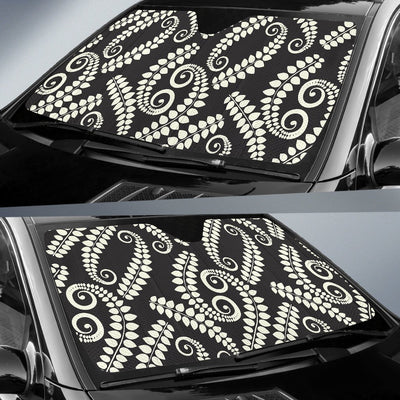 Fern Leaves Print Pattern Car Sun Shade For Windshield