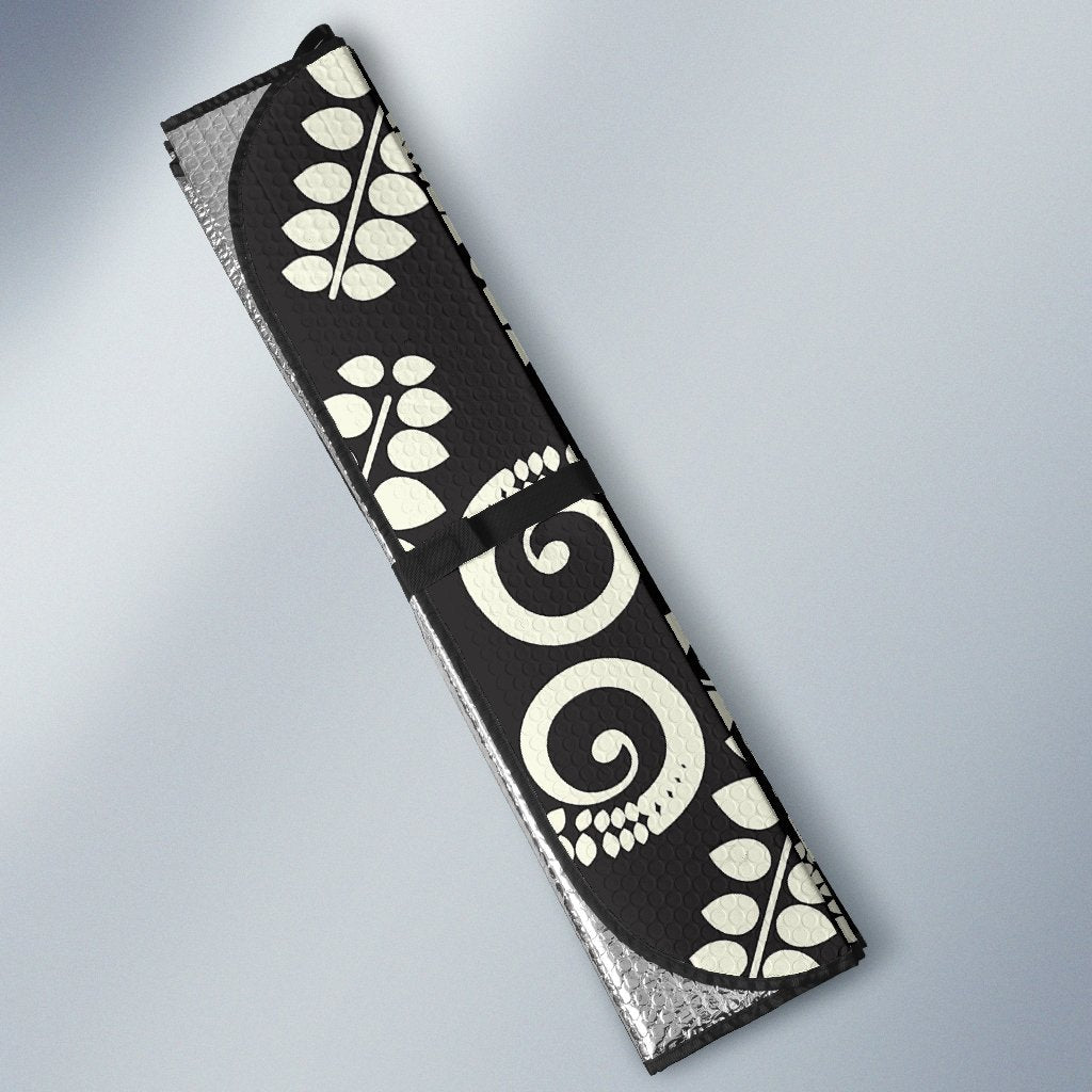 Fern Leaves Print Pattern Car Sun Shade For Windshield