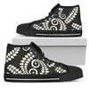 Fern Leaves Print Pattern Women High Top Shoes