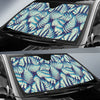 Fern Leaves Summer Print Pattern Car Sun Shade For Windshield