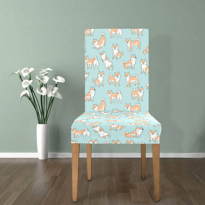 Shiba Inu Print Design LKS304 Dining Chair Slipcover