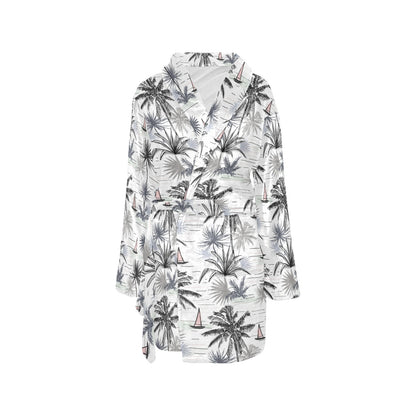 Pacific island Pattern Print Design A04 Women's Fleece Robe