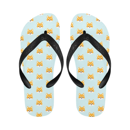 Shiba Inu Print Design LKS301 Flip Flops