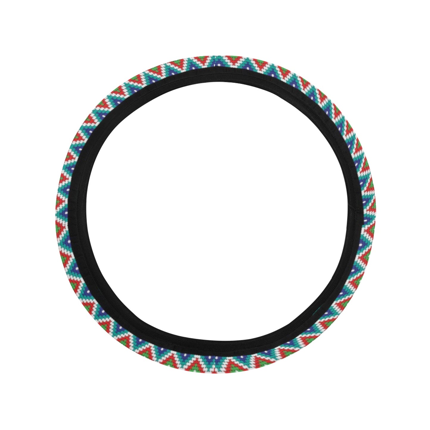 Southwest Pattern Print Design LKS302 Steering Wheel Cover with Elastic Edge