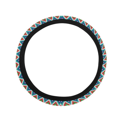Southwest Pattern Print Design LKS302 Steering Wheel Cover with Elastic Edge