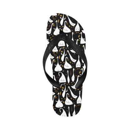 Goose Print Design LKS401 Flip Flops
