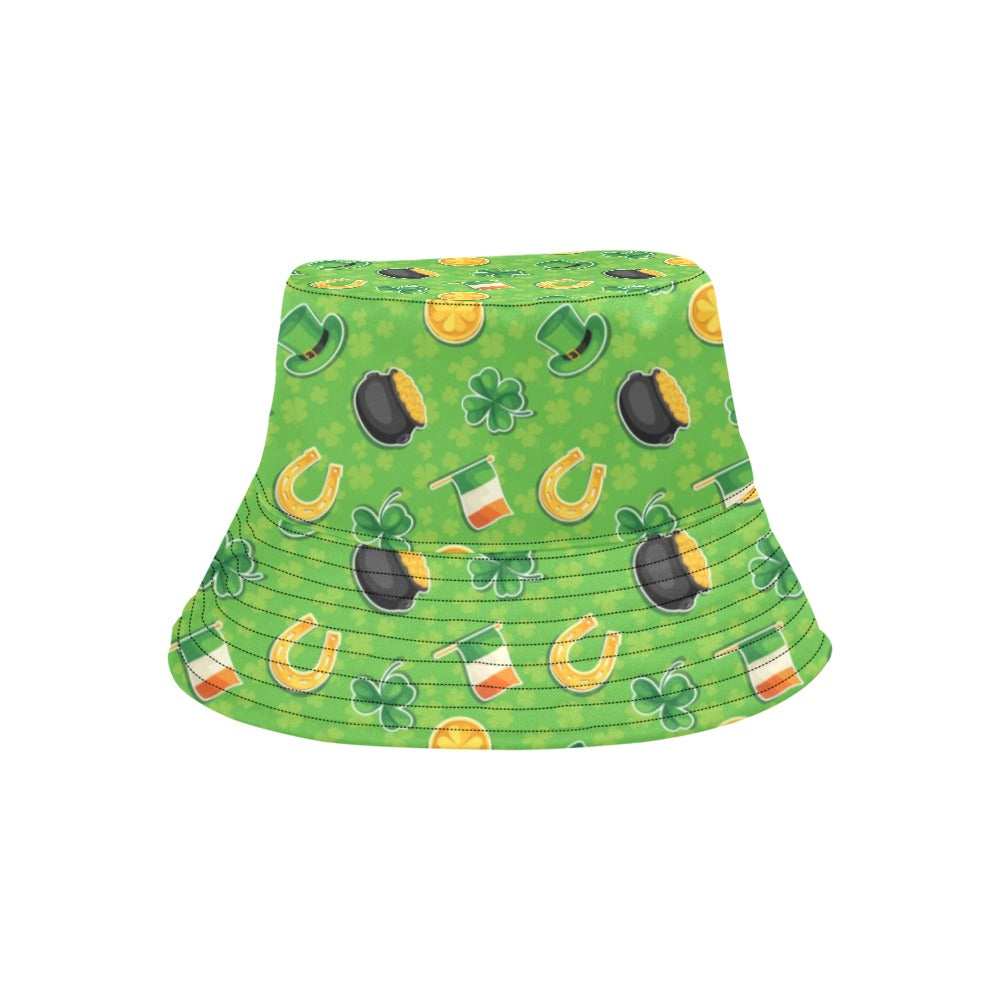 Shamrock Saint Patrick's Day Print Design LKS302 Unisex Bucket Hat