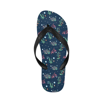Seaweed Print Design LKS306 Flip Flops