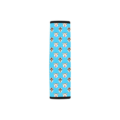 Siberian Huskies Print Design LKS306 Car Seat Belt Cover