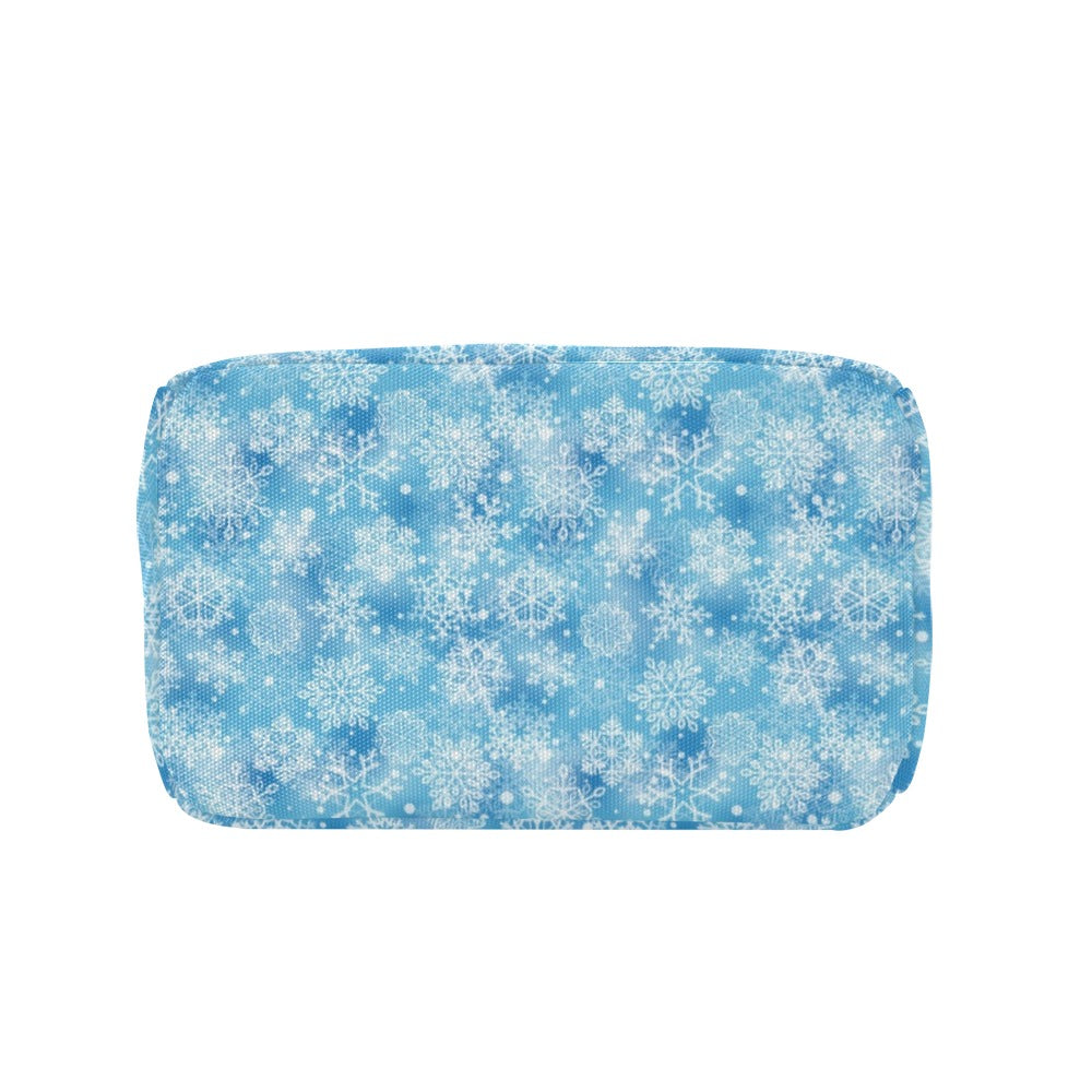 Snowflake Blue Print Design LKS301 Insulated Lunch Bag