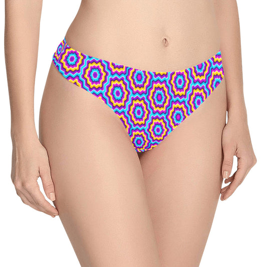 Optical illusion Techno Movement Women's Thongs