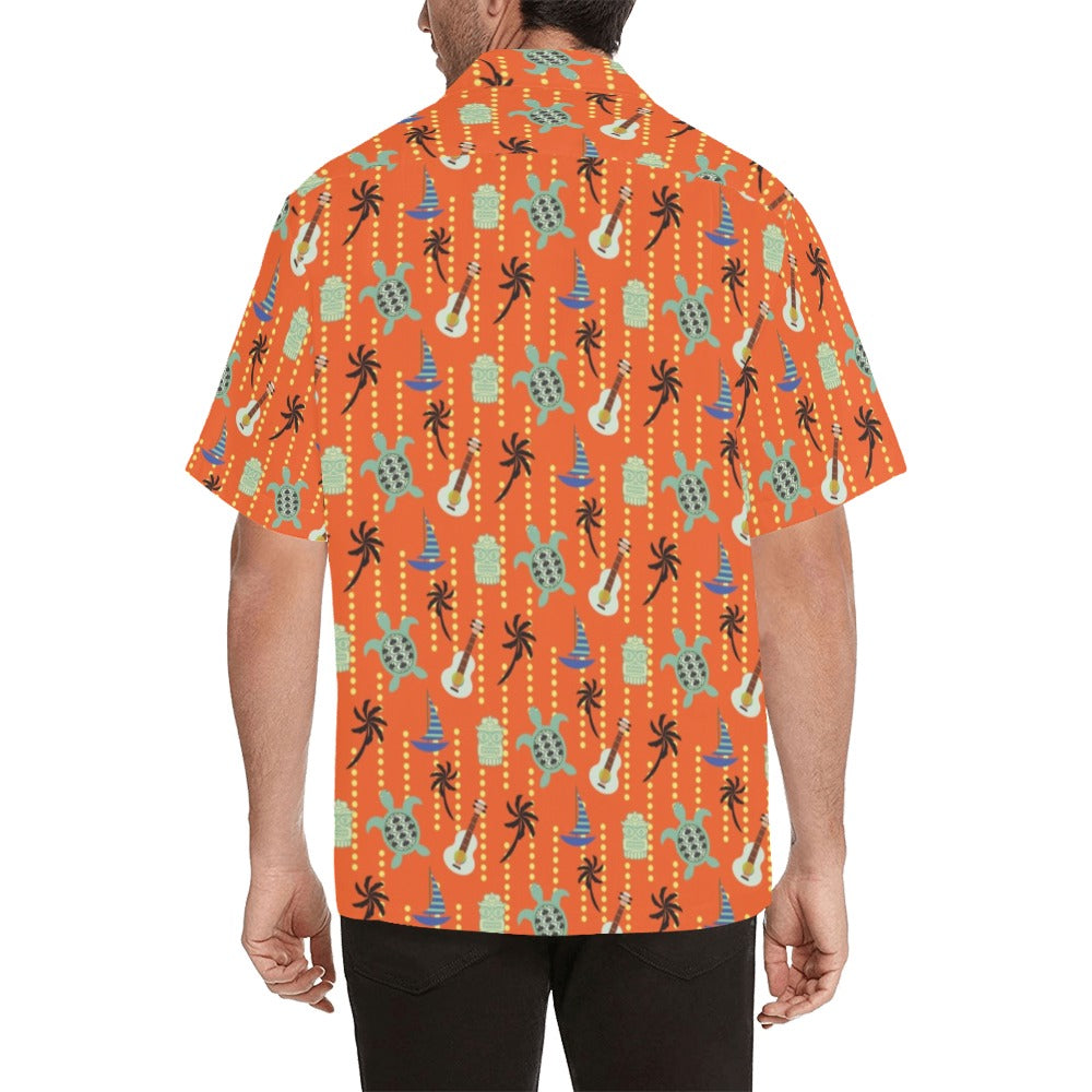 Ukulele Print Design LKS402 Men's Men's Hawaiian Shirt