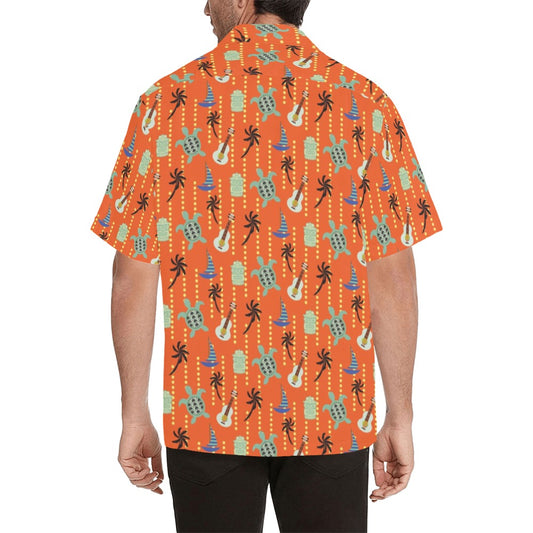 Ukulele Print Design LKS402 Men's Men's Hawaiian Shirt