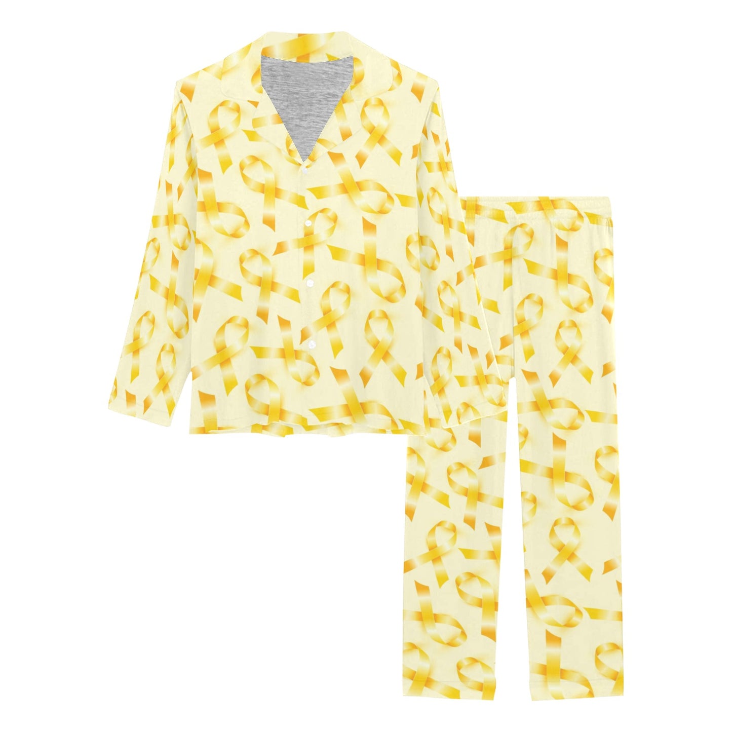 Bone cancer Pattern Print Design 01 Women's Long Pajama Set