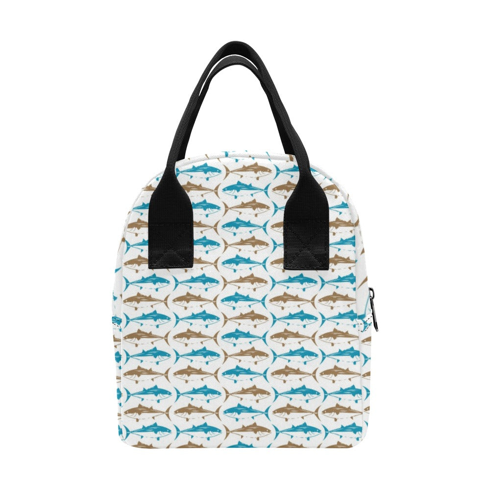 Tuna Fish Print Design LKS301 Insulated Lunch Bag