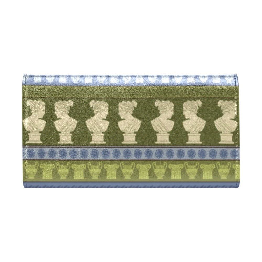 Ancient Greek Statue Print Design LKS301 Women's Trifold Wallet