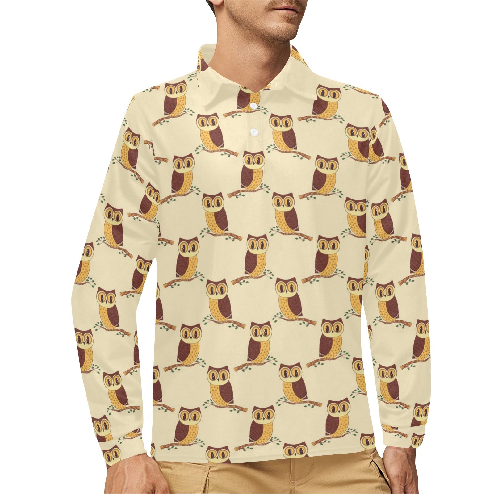 owl dress shirt Amazon.com: Cool Owl Polo Shirts for Men-White Owl Golf Moisture Wicking Dry Fit Short Sleeve Polo Shirts S46 Size S : Clothing, Shoes & Jewelry