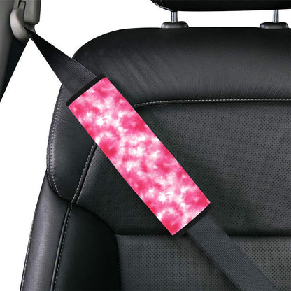 Tie Dye Pink Print Design LKS304 Car Seat Belt Cover