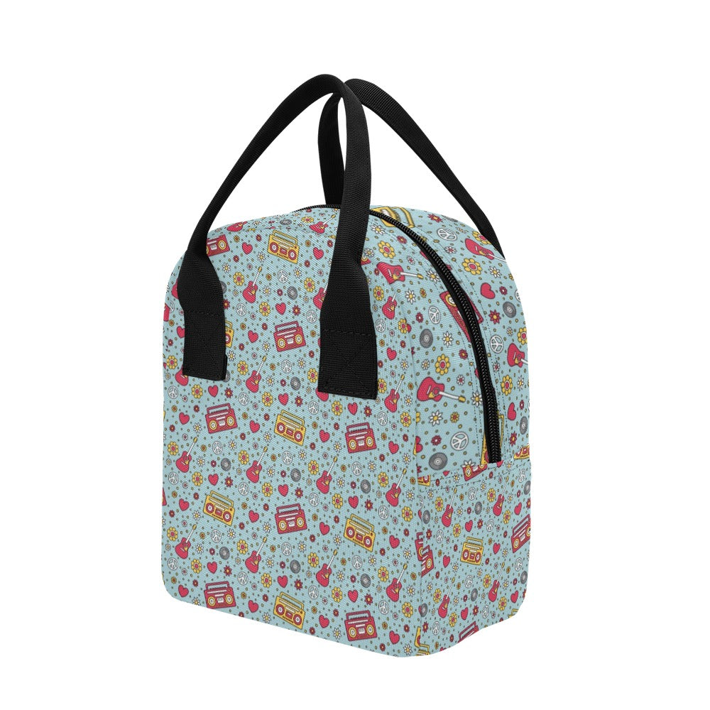 Hippie Print Design LKS307 Insulated Lunch Bag