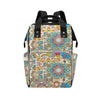 Patchwork Print Design LKS402 Diaper Bag Backpack