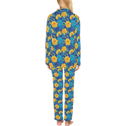Boa Pattern Print Design 01 Women's Long Pajama Set