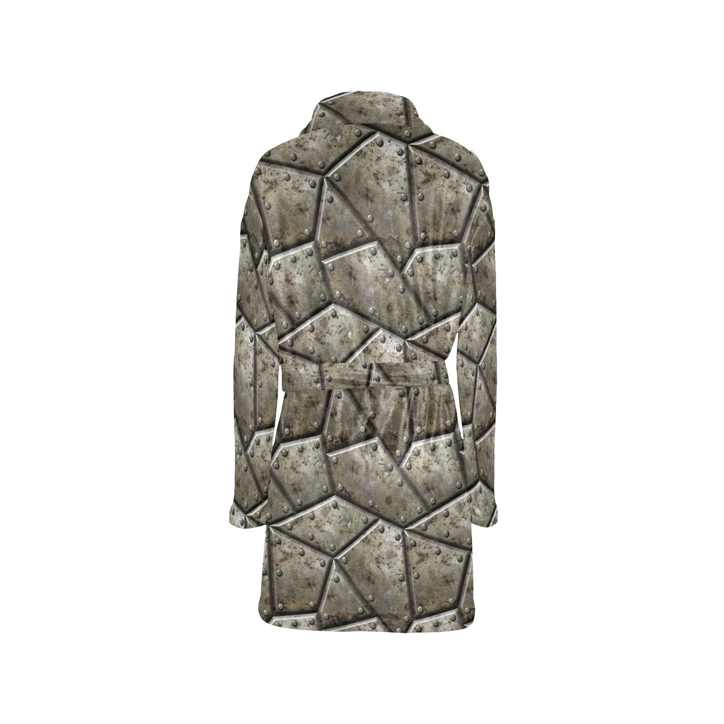 Armor Pattern Print Design 01 Women's Fleece Robe