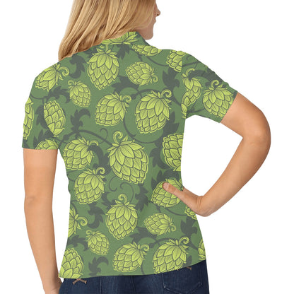 Hope Pattern Print Design 02 Women's Polo Shirt