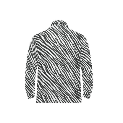 Zebra Classic Print Design LKS302 Long Sleeve Polo Shirt For Men's