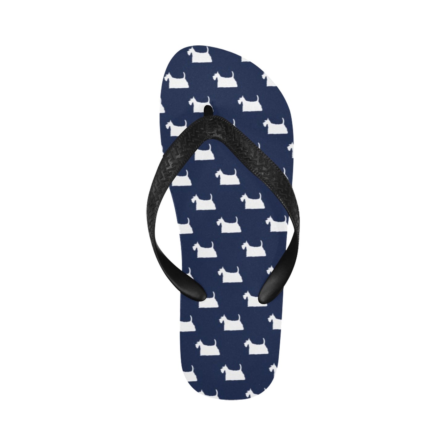 Scottish Terriers Print Design LKS303 Flip Flops