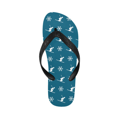 Ski Print Design LKS301 Flip Flops