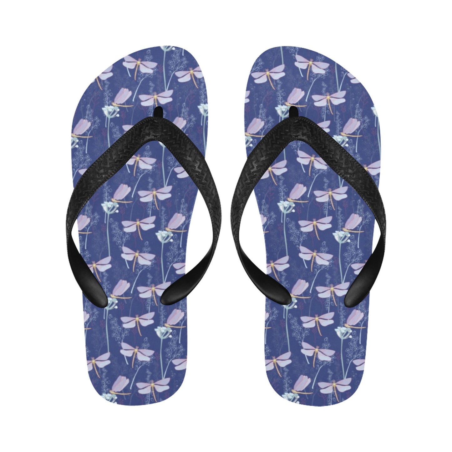 Dragonfly Print Design LKS401 Flip Flops