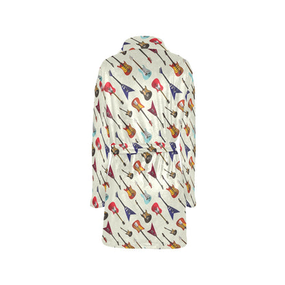Electric Guitar Print Design LKS404 Women's Fleece Robe