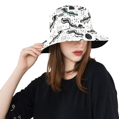 Skunk Print Design LKS303 Unisex Bucket Hat